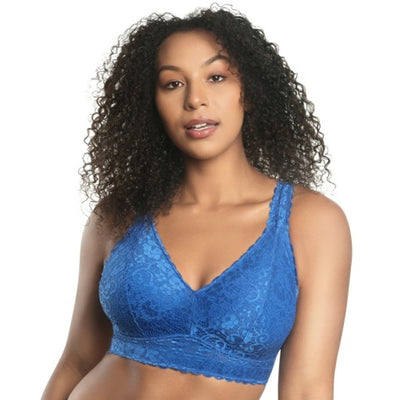 Parfait - Womens Adriana Wire Free Lace Bralette - Sapphire