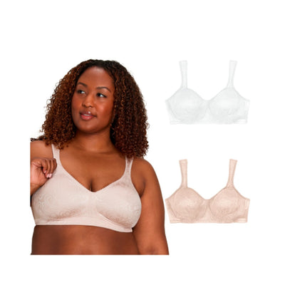 Hanes - Womens Playtex 18 Hour Ultimate Lift & Support Wireless Bra 2-Pack