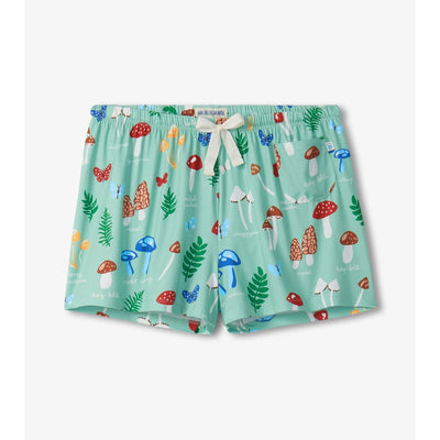 Little Blue House - Unisex Mushrooms Pj Shorts in a Bag