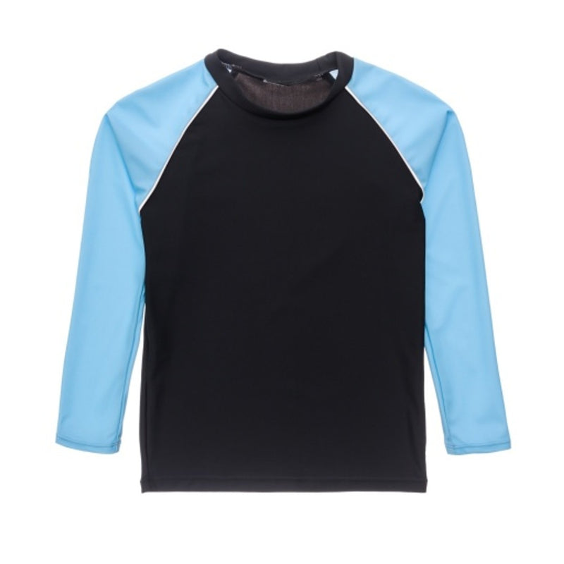 Snapper Rock - Boys Slate Lt Blue Sleeve Long Sleeve Rash Top