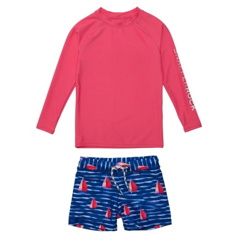 Snapper Rock - Boys Sailboat Rock Long Sleeve Set