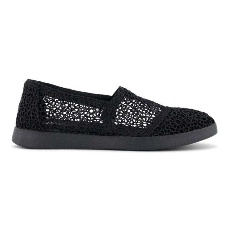 TOMS - Womens Alpargata Plus - Black Moroccan Crochet