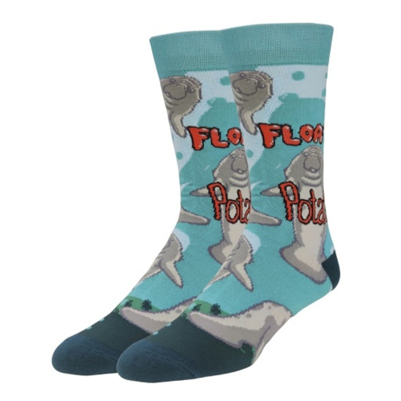 Oooh Yeah - Mens Crew Socks-Floaty Potato