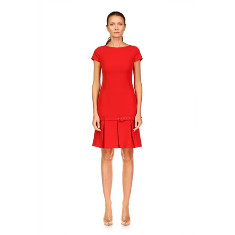 JS Collections - Womens Stretch Crepe Drop Waist Drs