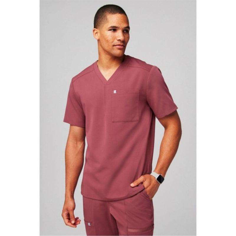 Fabletics - Mens Helix Scrub Top - Moonlight Mauve