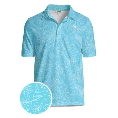 Tipsy Elves - Mens Birdie Paradise Golf Polo