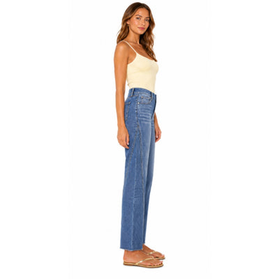 1822 Denim - Womens 28" Straight with Forward Seam and Razor Side Hem with Gusset-Silk Blend