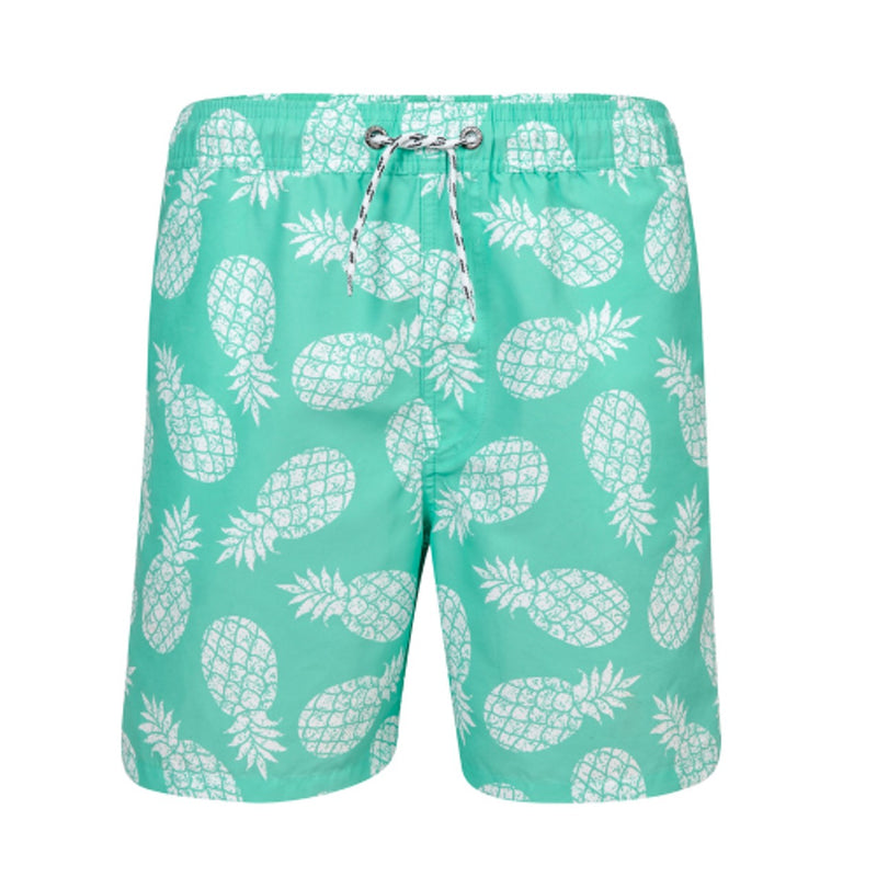 Snapper Rock - Boys Mint Pineapple Pool Boardie