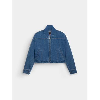 Alpha Industries - Womens Denim Relaxed Flight Jacket with