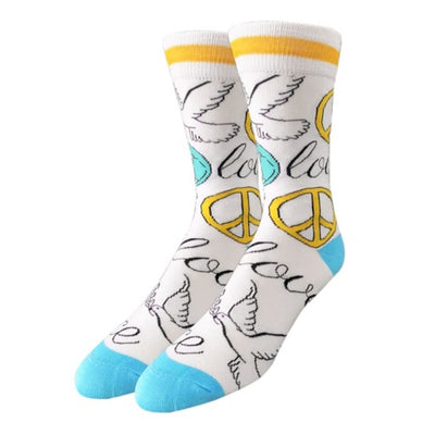Oooh Yeah - Womens Unisex Crew Socks-Peace & Love