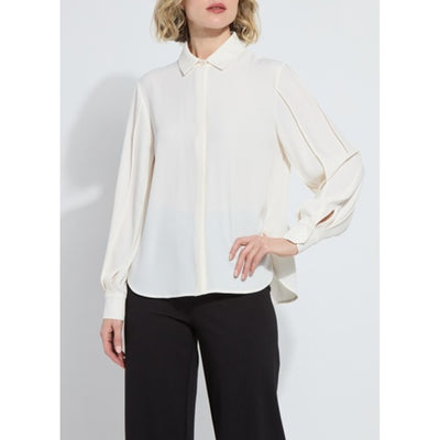 Lysse - Womens Ivette Pleated Balloon Slv Blouse