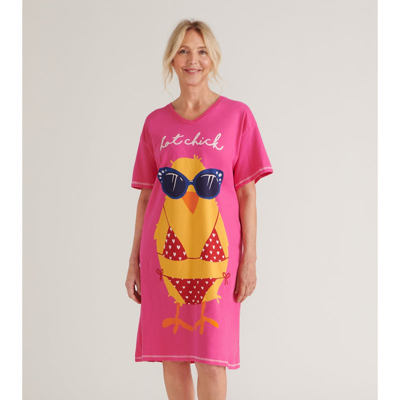 Little Blue House - Hot Chick Womens Sleepshirt