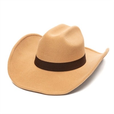 San Diego Hat Company - Frye Mens Faux Felt Cattlemans Crease Cowboy