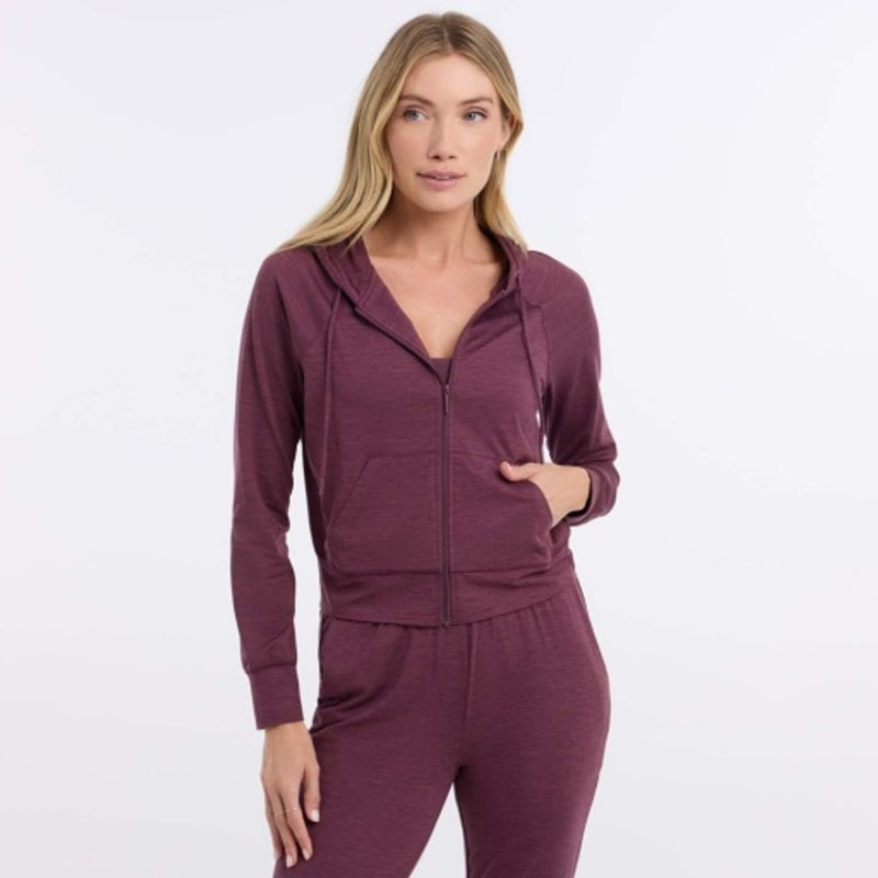 Thirty Three Threads - Unisex T Softtec Z Hoodie Bordeaux Mlng
