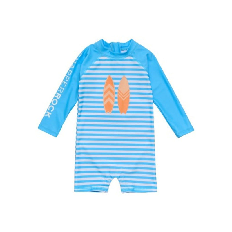 Snapper Rock - Boys Surf Bay Recycled Long Sleeve Sunsuit