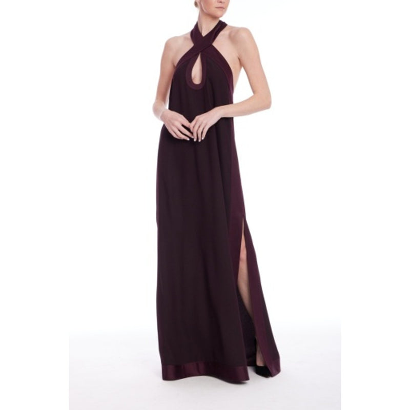 Badgley Mischka - Womens Wrap Neck Sheath