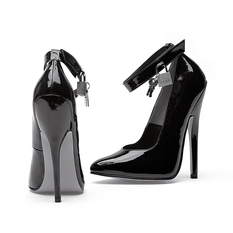 Ellie Shoes - 6" Heel Fetish Pump with Lock & Key
