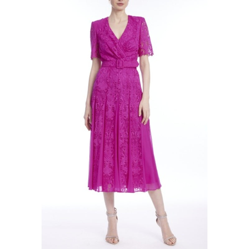 Badgley Mischka - Womens Lace Ggt Godet