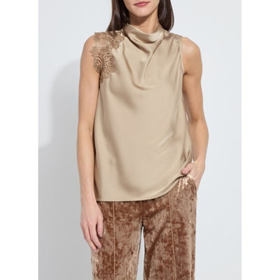 Lysse - Womens Teresa Guipure Lace Trim Shell