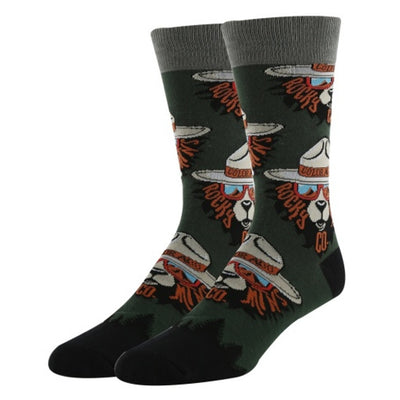 Oooh Yeah - Mens Crew Socks Rocky Mtn. Bear Men