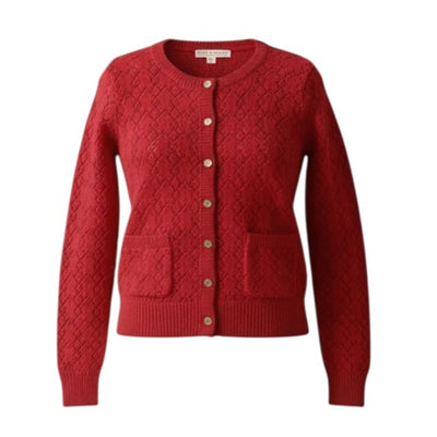 Hope & Henry - Womens Organic Pointelle Cardigan