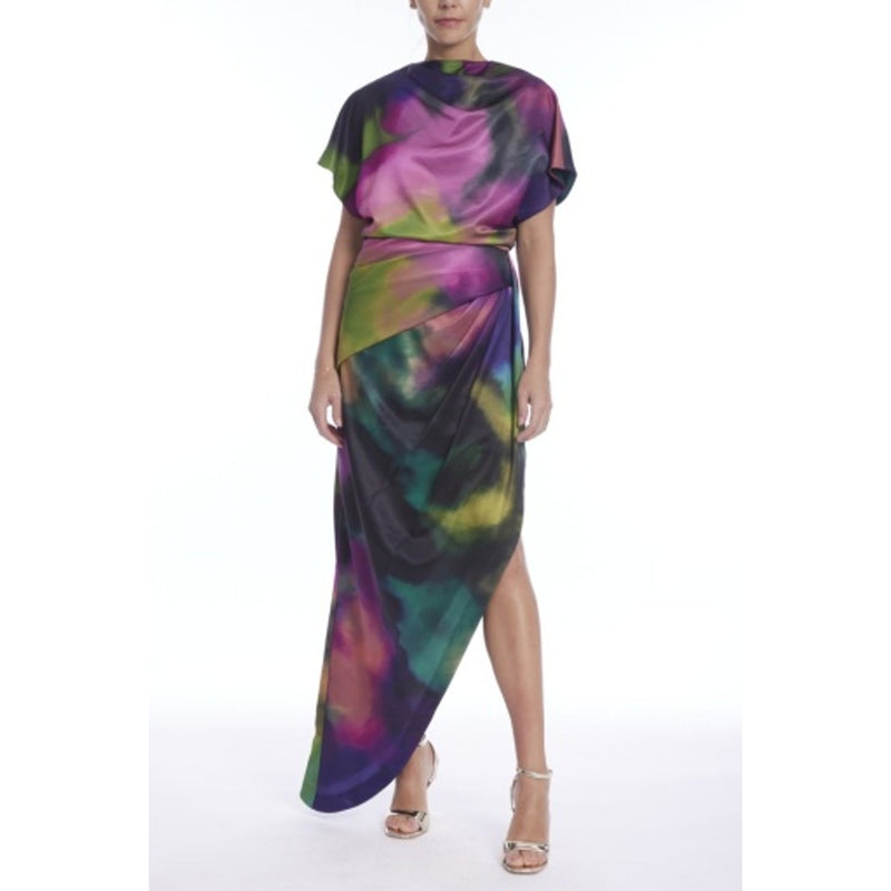 Badgley Mischka - Womens Frnt Drape Gown