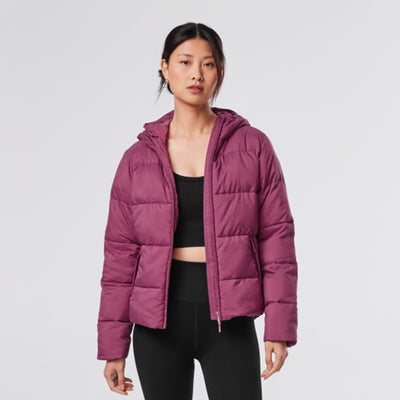 Thirty Three Threads - Unisex Highland Puffer Jacket Wineberry