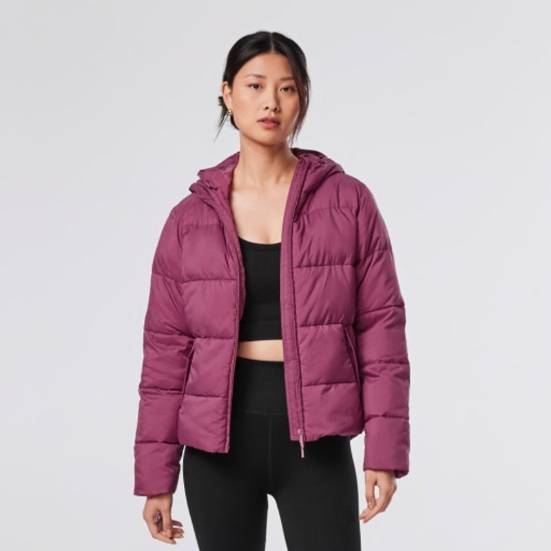 Thirty Three Threads - Unisex Highland Puffer Jacket Wineberry