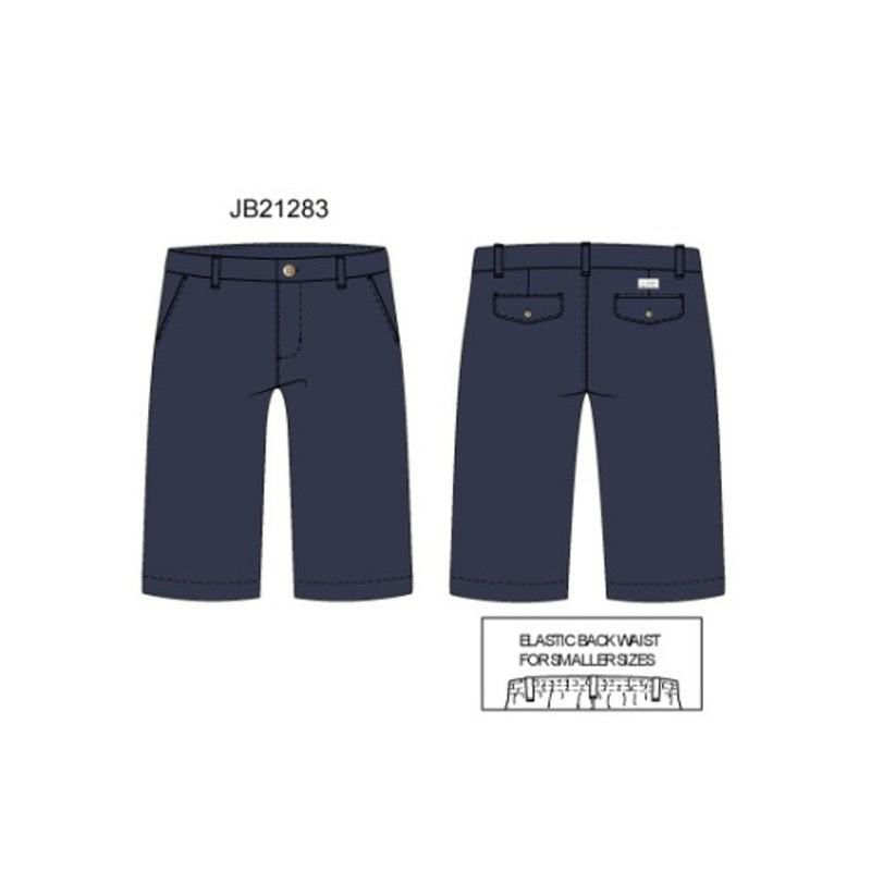 Janie and Jack - Boys with Es Navy Relaxed Stretch Twill Pant E1