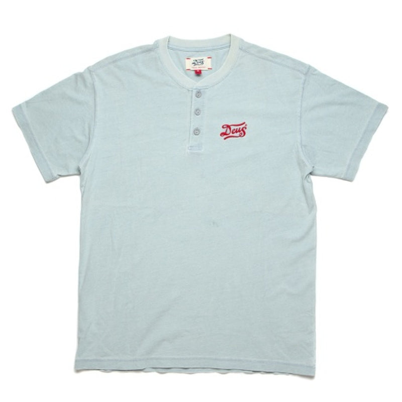 Deus Ex Machina - Mens Flag Indigo Henley Tee