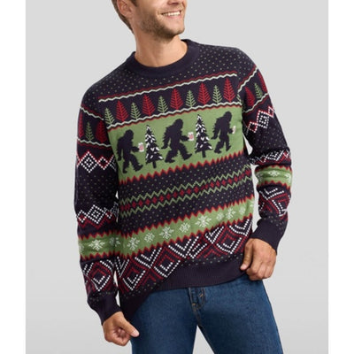 Tipsy Elves - Mens Bigfoot Brew Ugly Christmas Sweater