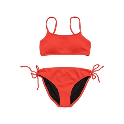 Snapper Rock - Girls Teen Period Swim Watermelon Crop Bikini