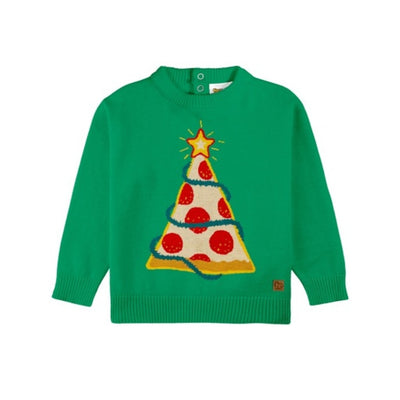 Tipsy Elves - Baby / Toddler Pizza Tree Ugly Christmas Sweater