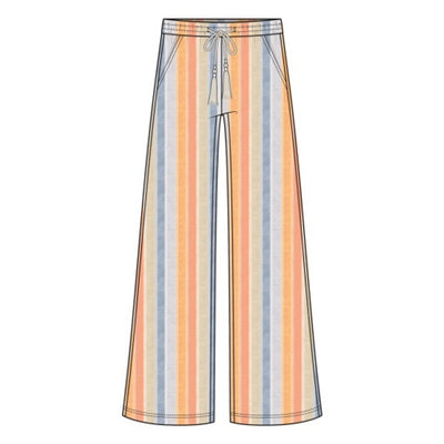 Liverpool Los Angeles - Womens Pull on Drawstring Wb Wide Leg