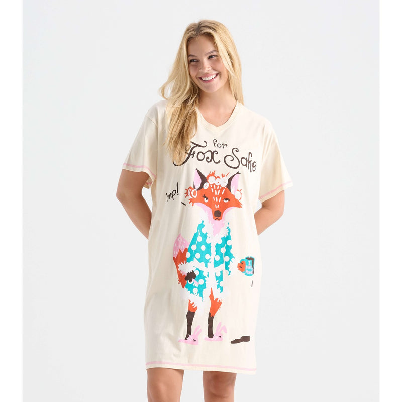 Little Blue House - for Fox Sake Womens Sleepshirt