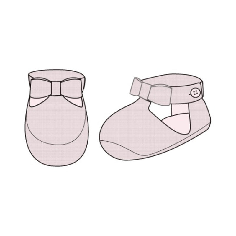 Janie and Jack - Baby G Pink Bow Sweater Bootie Sig1