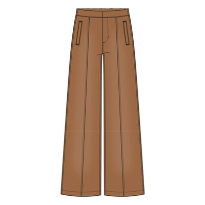 Liverpool Los Angeles - Womens Wide Leg Trouser with Elastic Back Wb