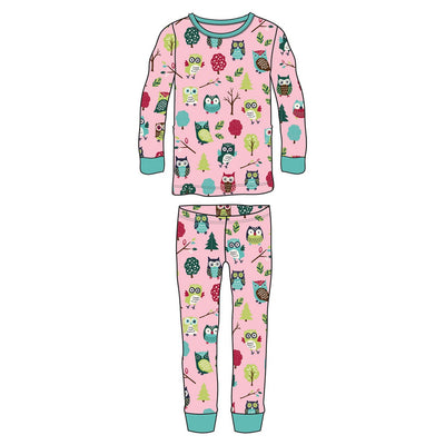 Little Blue House - Owls Kids Pajama Set
