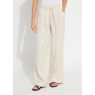 Lysse - Womens Iria Pleated Drawstring Wide Leg Pant
