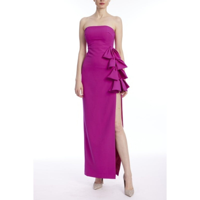 Badgley Mischka - Womens Side Bow Strapless