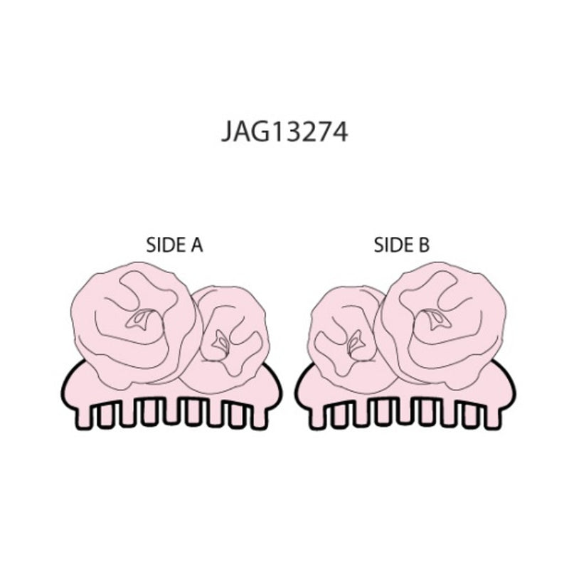 Janie and Jack - G Pnk Flwr Claw Clip E1