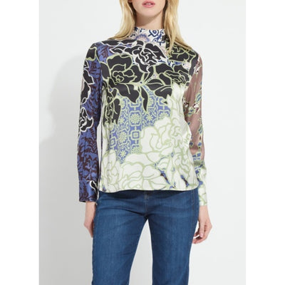 Lysse - Womens Seraphina Mock Neck Blouse