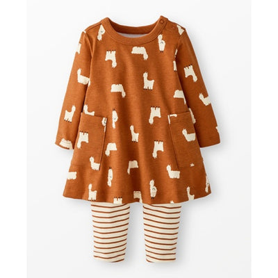 Hanna Andersson - Baby Long Sleeve Pocket Dress & Leggings Set