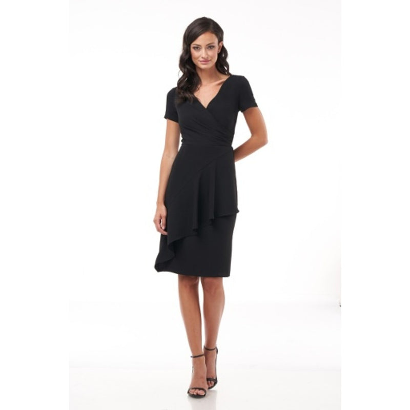JS Collections - Womens Stretch Crepe Cocktail Dress