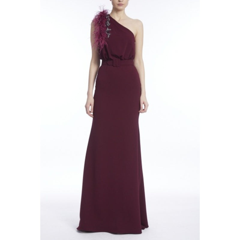 Badgley Mischka - Womens Fthr One Shldr