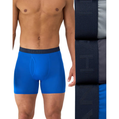 Hanes - Mens Ultimate® Comfort Sport Men's Underwear Boxer Briefs Pack – 3-Pack – X-Temp® – Moisture-Wicking Performance