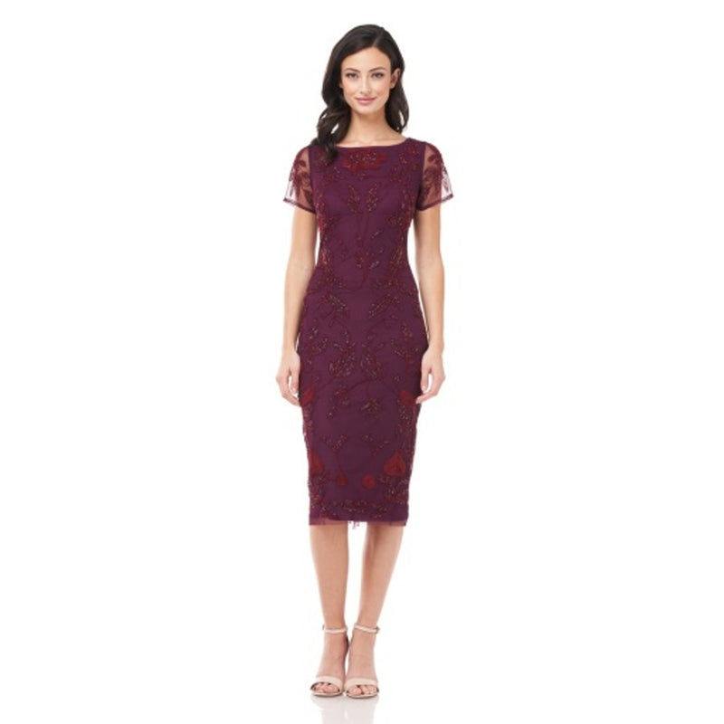 JS Collections - Womens Dori and Beaded Cocktail