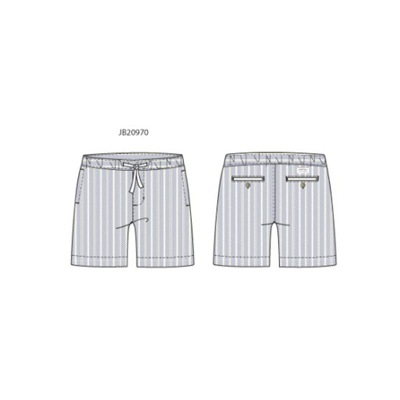 Janie and Jack - Boys with Stripe Oxford Po Short E2