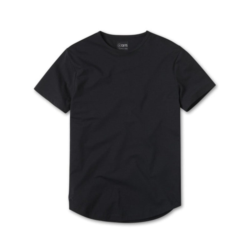 Cuts - Mens Ao Curve- Hem Tee - Black