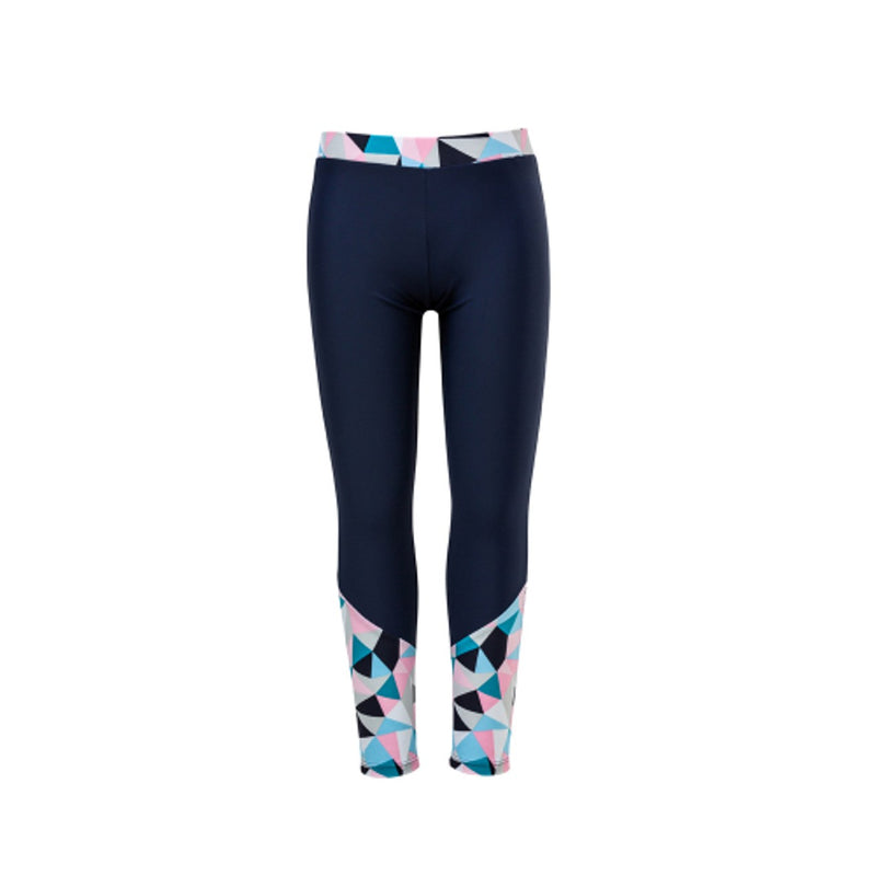 Snapper Rock - Girls Pink Geo Swim Leggings